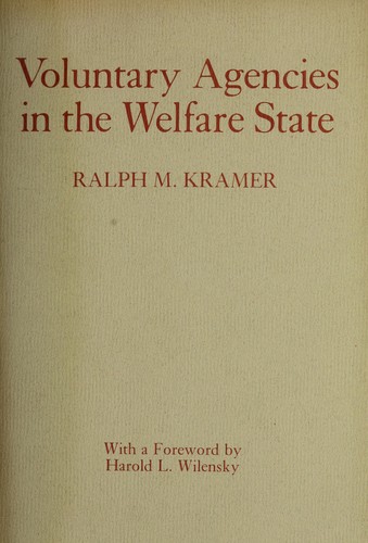 Cover of Voluntary agencies in the welfare state