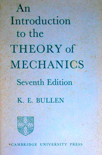 Cover of An introduction to the theory of mechanics