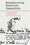 Cover of Reconstructing Historical Communities