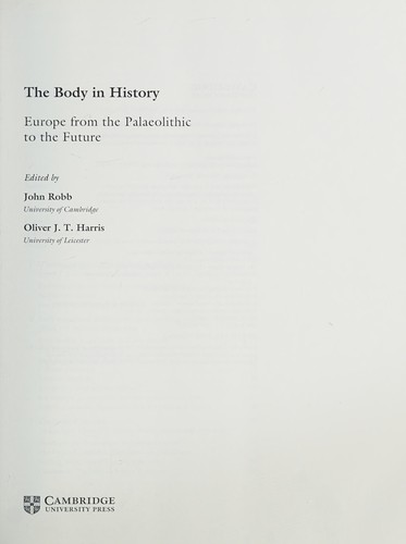 Cover of The body in history