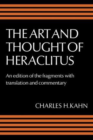Cover of The Art and Thought of Heraclitus
