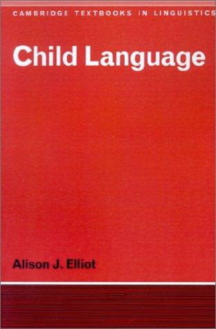 Cover of Child language
