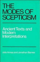 Cover of The Modes of Scepticism
