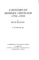 Cover of A History of Modern Criticism 1750-1950