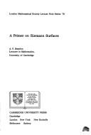Cover of A primer on Riemann surfaces