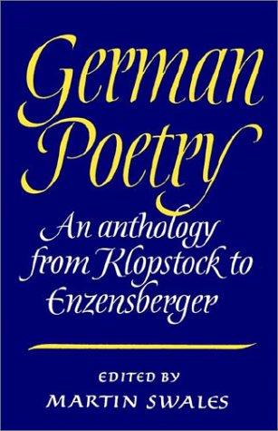 Cover of German Poetry