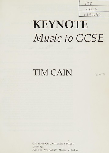 Cover of Keynote