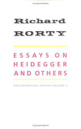 Cover of Essays on Heidegger and others