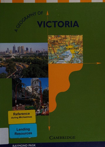 Cover of A geography of Victoria