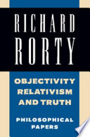 Cover of Objectivity, Relativism, and Truth
