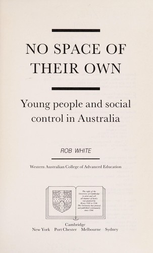 Cover of No space of their own