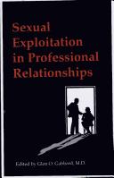 Cover of Sexual exploitation in professional relationships