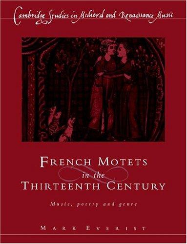 Cover of French motets in the thirteenth century