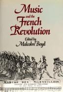 Cover of Music and the French Revolution
