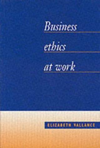 Cover of Business ethics at work
