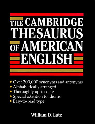 Cover of The Cambridge thesaurus of American English