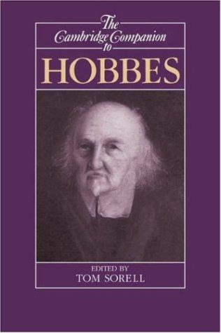 Cover of The Cambridge companion to Hobbes