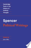 Cover of Spencer: Political Writings