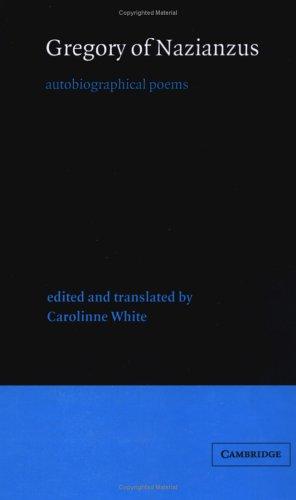 Cover of Gregory of Nazianzus, autobiographical poems