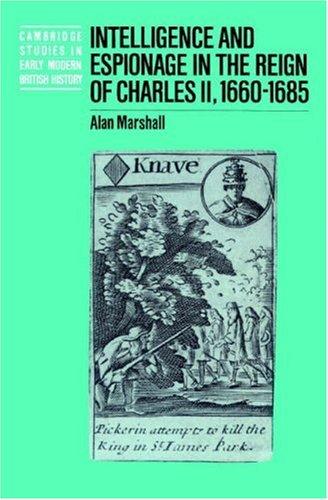Cover of Intelligence and Espionage in the Reign of Charles II, 16601685