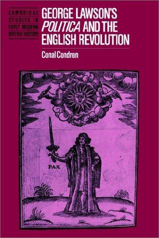 Cover of George Lawson's 'Politica' and the English Revolution