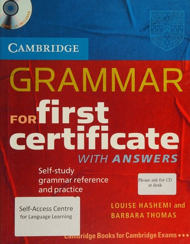 Cover of Cambridge grammar for First Certificate