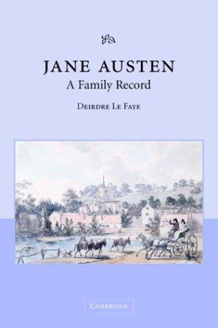 Cover of Jane Austen, a family record