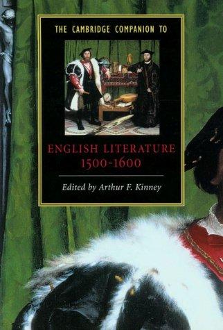 Cover of The Cambridge companion to English literature, 1500-1600