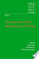 Cover of Kant: Groundwork of the Metaphysics of Morals