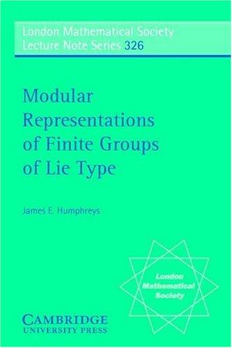 Cover of Modular Representations of Finite Groups of Lie Type