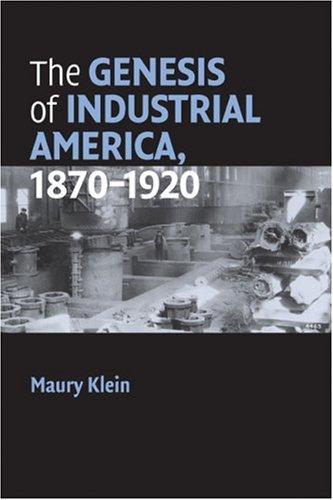 Cover of The genesis of industrial America, 1870-1920