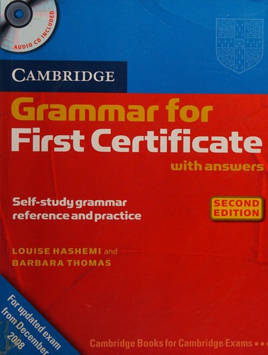 Cover of Grammar for first certificate