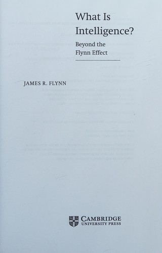 Cover of What is intelligence?