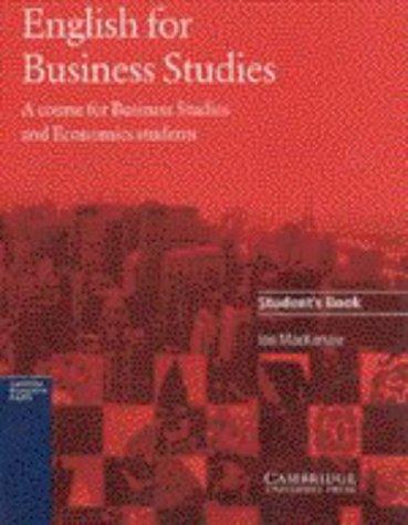 Cover of English for Business Studies Student's book