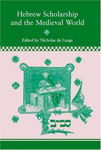 Cover of Hebrew Scholarship and the Medieval World