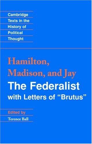Cover of The Federalist with Letters of Brutus