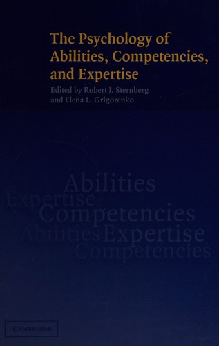 Cover of The psychology of abilities, competencies, and expertise