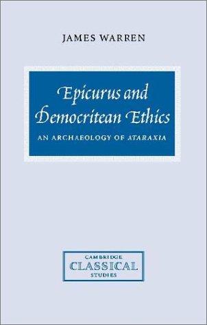 Cover of Epicurus and Democritean Ethics