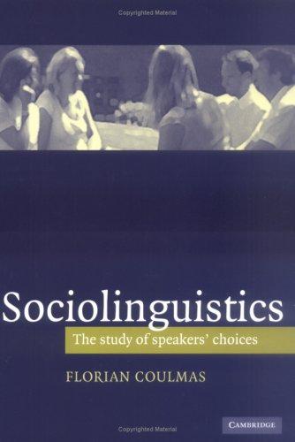 Cover of Sociolinguistics