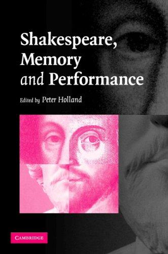 Cover of Shakespeare, Memory and Performance