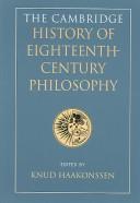 Cover of The Cambridge History of Eighteenth-Century Philosophy