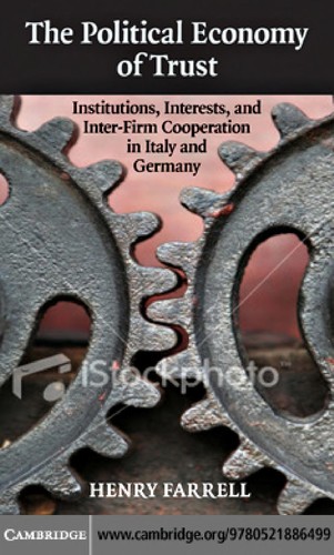 Cover of The political economy of trust