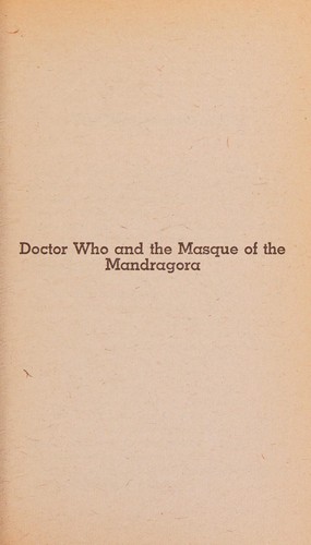 Cover of Doctor Who and the Masque of Mandragora