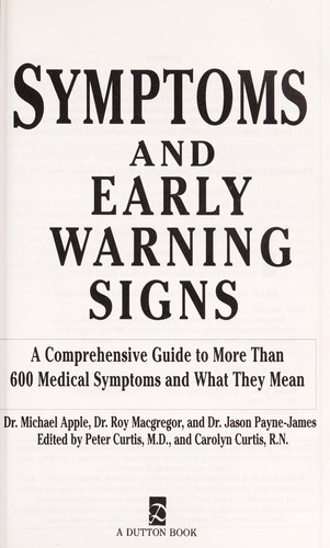 Cover of Symptoms and early warning signs