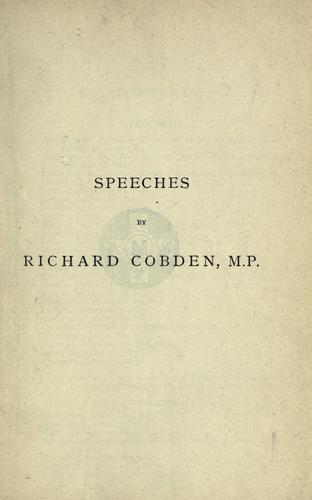 Cover of Speeches on questions of public policy