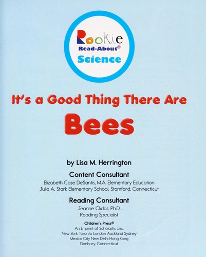 Cover of It's a good thing there are bees