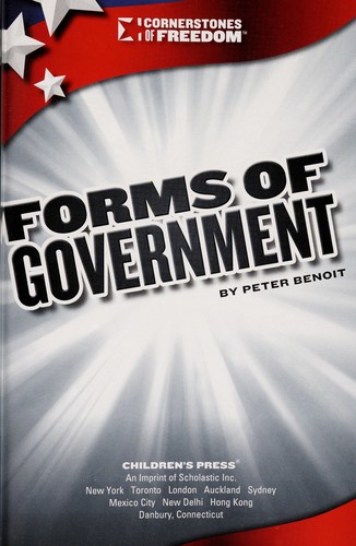 Cover of Forms of government