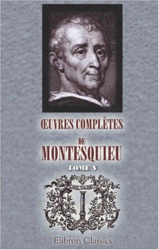 Cover of Oeuvres complètes