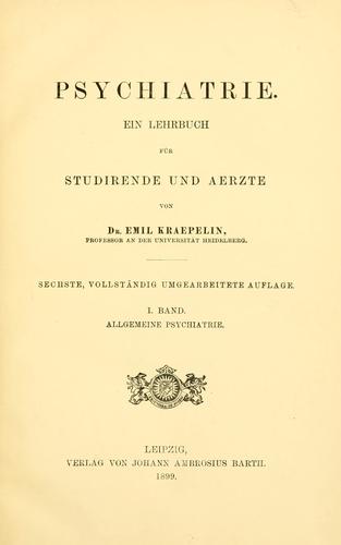 Cover of Psychiatrie