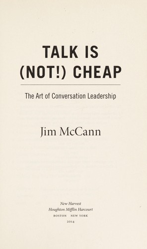 Cover of Talk is (not!) cheap